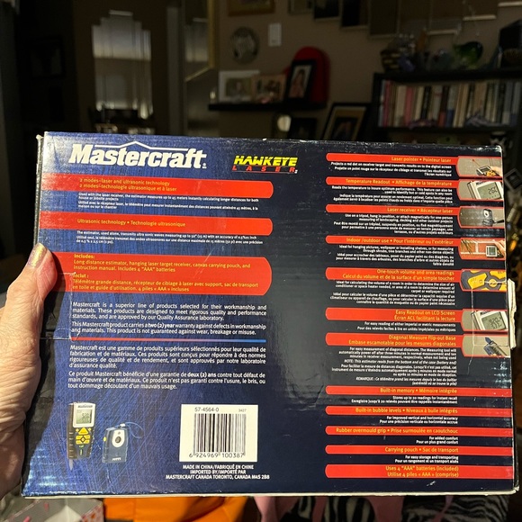Mastercraft Hawkeye Laser Long Distance Estimator With Laser Pointer & Receiver - Picture 4 of 7